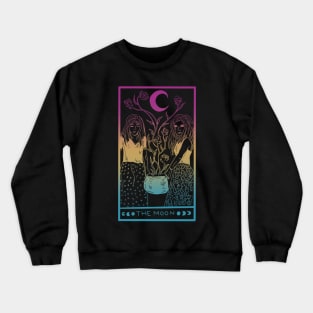 Midnight Margarita Moon - tarot card pan pride pastel Crewneck Sweatshirt